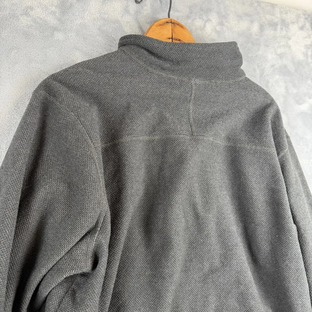The North Face Mens XL Quarter Zip Fleece Pullover‎ Black Lightweight